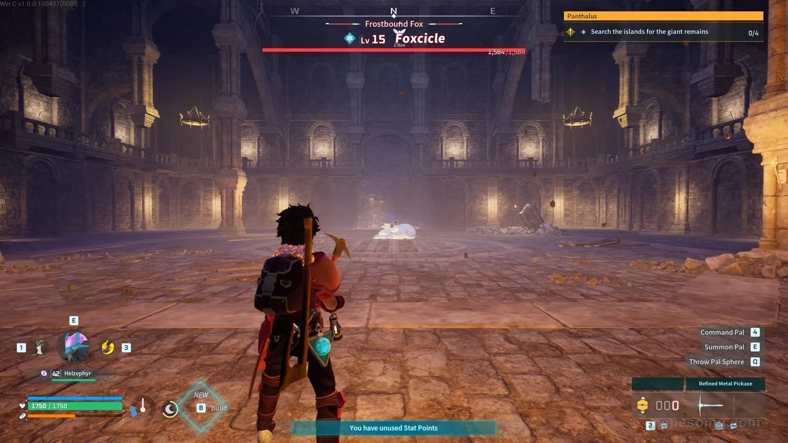 Foxcicle boss in Palworld, in-game