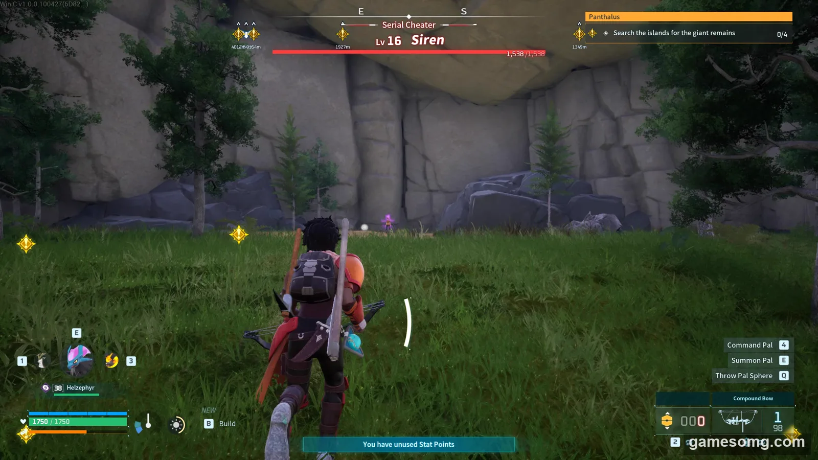 Siren boss in Palworld, in-game