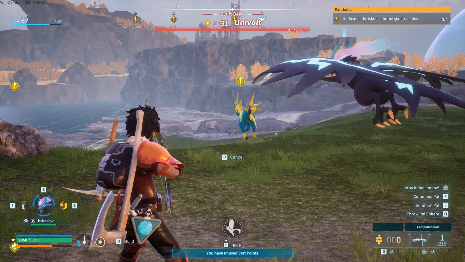 Univolt boss in Palworld, in-game