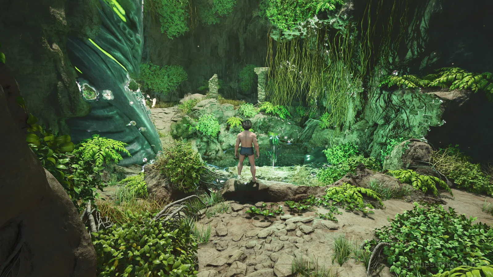 Artifact of the Clever by the pool chamber inside the Central Cave in ARK: Survival Ascended