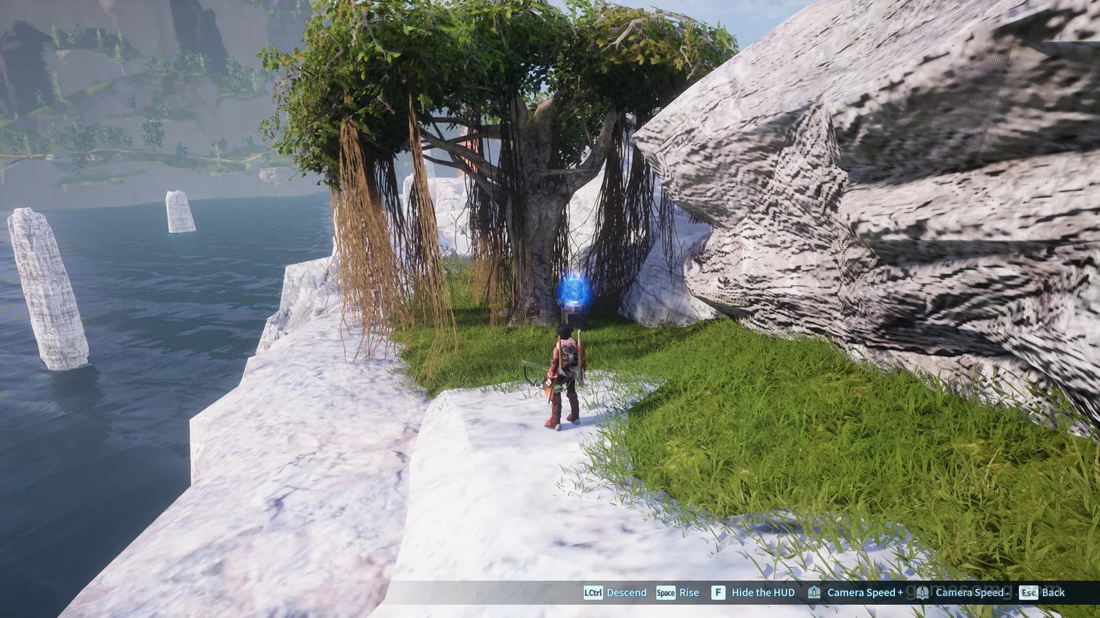 Collecting a Pengullet Effigy in Palworld 1.0 — the pickup shows Pengullet Effigy x1 and an Exploration EXP reward.