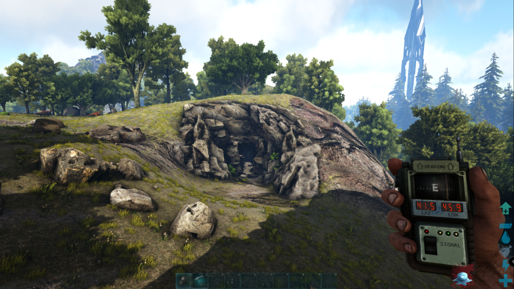 Ark Island Map Cave Locations - Central Cave Screenshot.