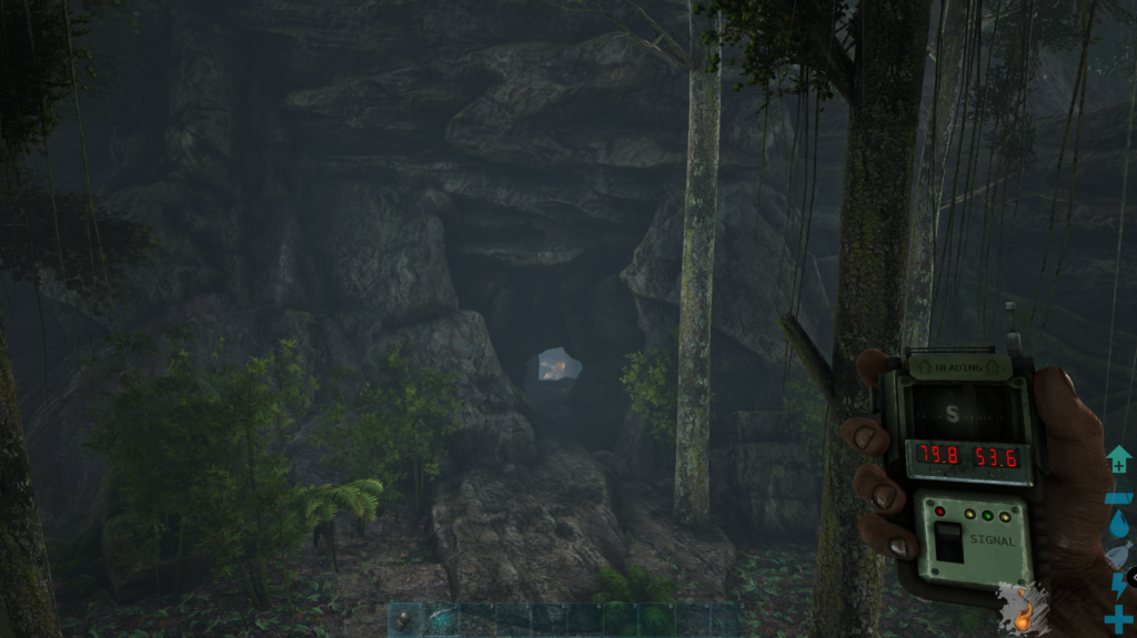 Ark Island Map Cave Locations - Lower South Cave Screenshot.