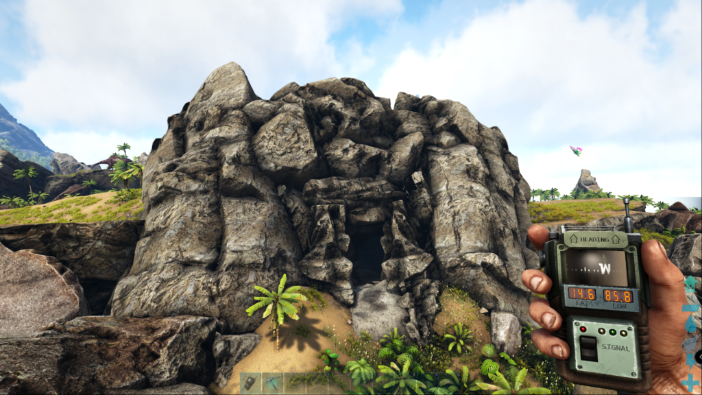 Ark Island Map Cave Locations - North East Cave Screenshot.