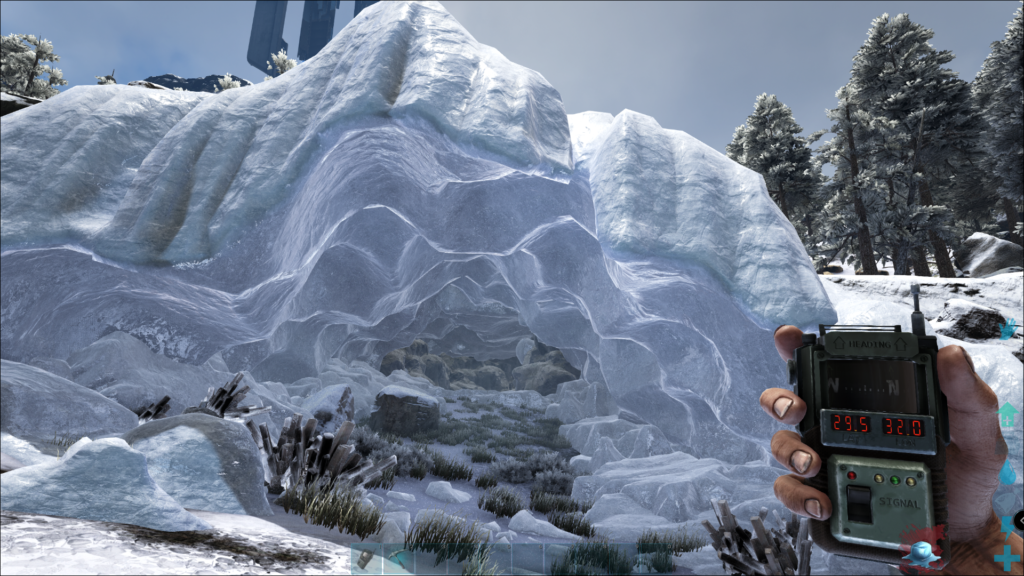 Ark Island Map Cave Locations - Snow Cave Screenshot.