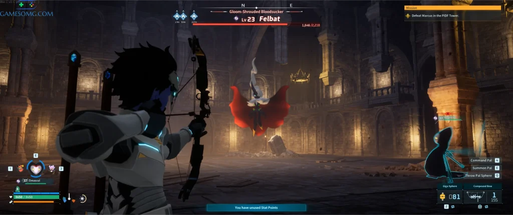 Palworld Felbat Boss Strategy And Coordinates